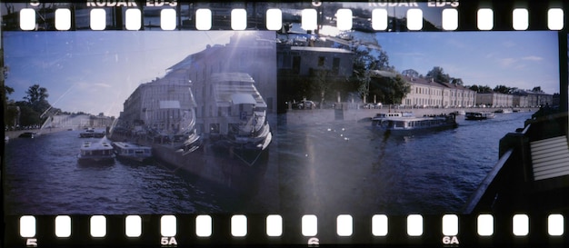 Foto sicht auf boote im wasser