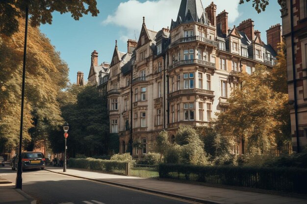 Sicht auf die Gebäudearchitektur in der Stadt London