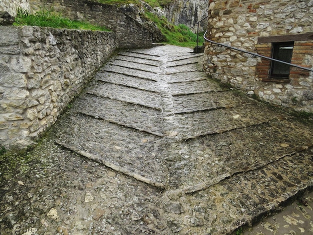 Foto sicht auf die treppe