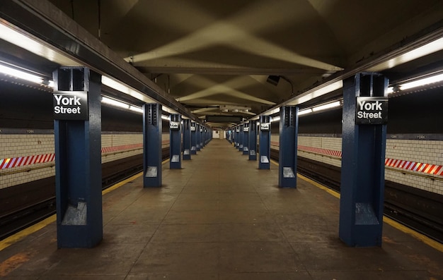 Sicht auf die U-Bahn-Plattform