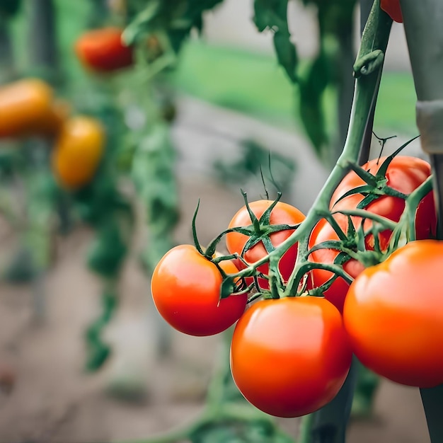 Sicht auf rote Tomaten