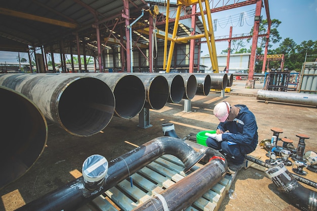 Sichtbare Pipeline für die Akteninspektion der männlichen Arbeitnehmer