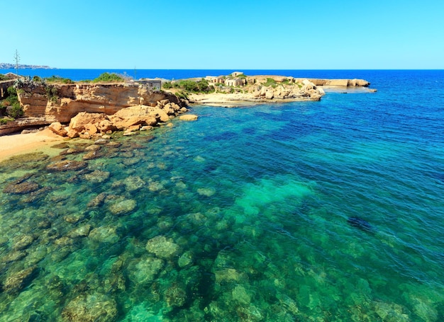 Sicilia verano mar playa Italia