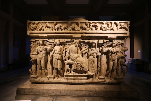 Sidamara Sarcófago em Museus Arqueológicos de Istambul Istambul Turquia