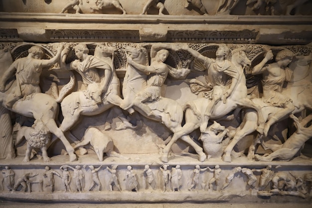 Sidamara Sarcófago em Museus Arqueológicos de Istambul Istambul Turquia