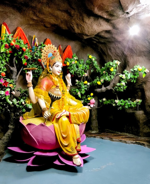 Siddhidatri mata dia 9 Navratri deusa indiana Durga mata avatar