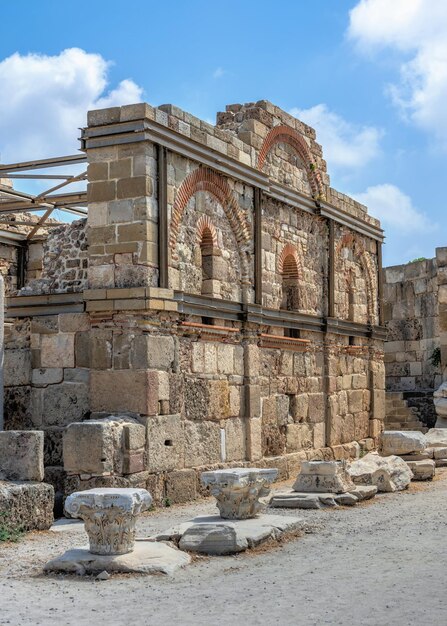 Side Turkey 18072021 Antiga cidade de Side na província de Antalya, na Turquia, em um dia ensolarado de verão