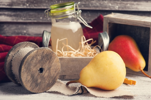 Sidra y frutas caseras