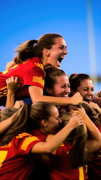 Sieg des spanischen Frauenfußballs