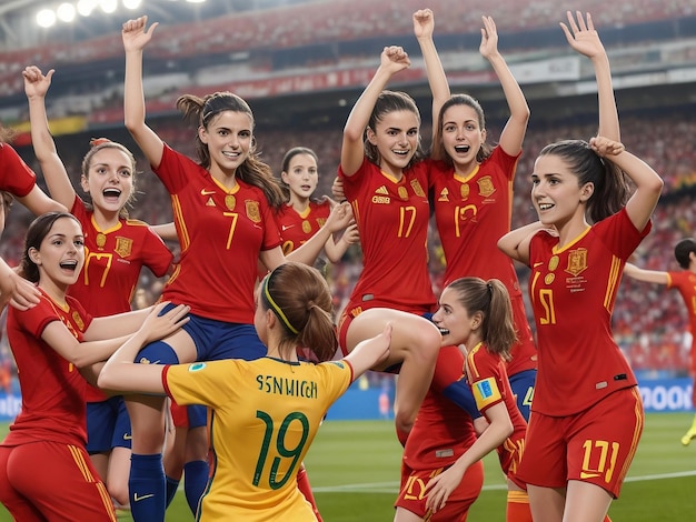 Sieg für die spanische Frauen-Fußballnationalmannschaft