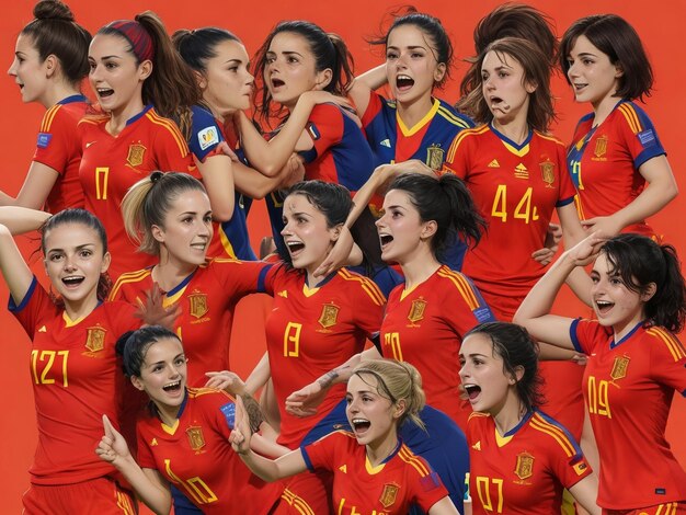 Sieg für die spanische Frauenfußballnationalmannschaft