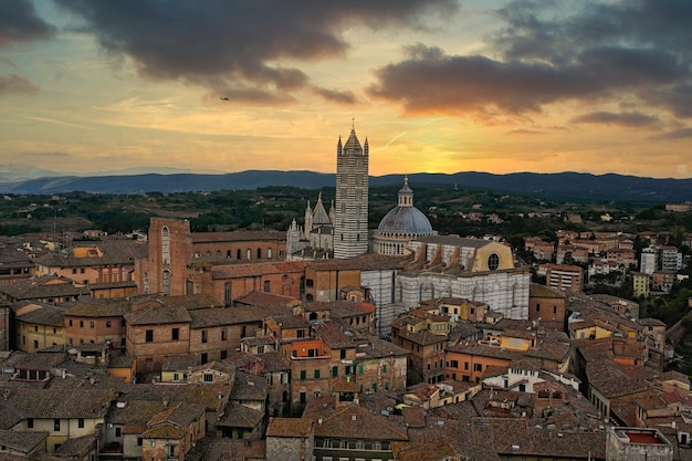 Siena en Toscana, Italia