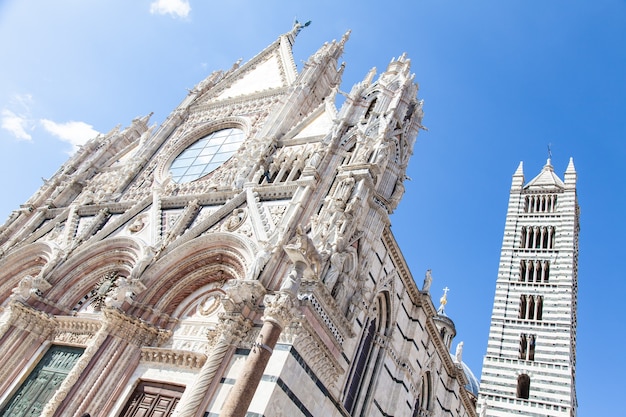 Siena, Toskana, Italien. Die Hauptkirche dieser alten Stadt