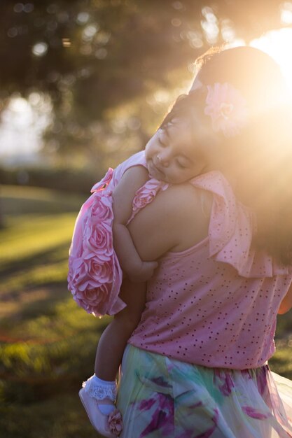 Foto siente el abrazo de mi hija