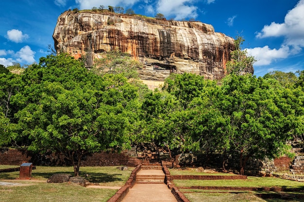 Sigiriya rock famoso marco turístico do Sri Lanka Sri Lanka