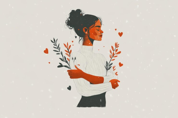 Foto significa compaixão apoio ou ajuda para aqueles que enfrentam dificuldade empatia simpatia bondade ou amor pelos outros cura e generosidade, bem como uma jovem mulher dando compaixão para colegas
