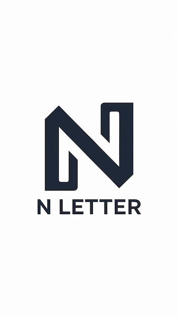 Significado de la empresa con el icono de la letra N simple