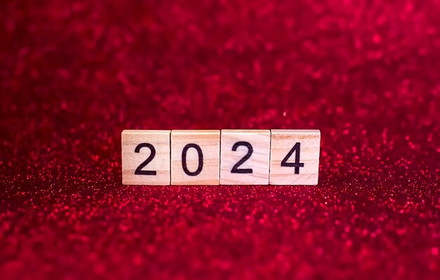 Foto signo de 2024 año nuevo 2024