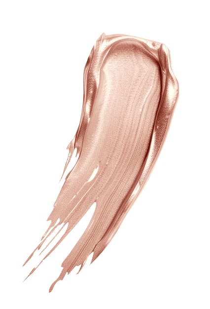 Signo de coma png oro rosa brillante trazo de pincel fondo transparente