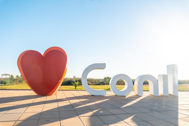 Signo de I love Conil de la Frontera Cádiz Andalucía