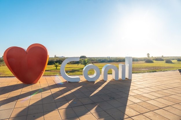 Signo de I love Conil de la Frontera Cádiz Andalucía