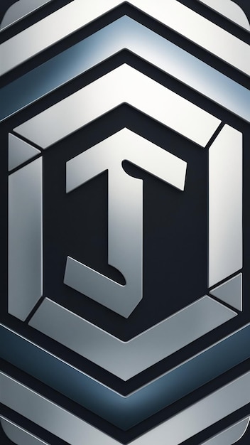 Signo del icono de la letra T en el emblema vectorial hexagonal Diseño del logotipo de la compañía