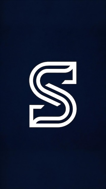 El signo del icono del logotipo de la letra S limpia