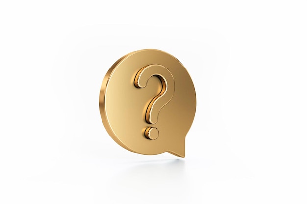 Signo de icono de signo de interrogación con burbujas de discurso
