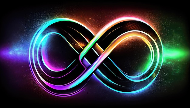 Signo infinito 3d IA generativa