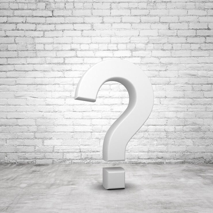 Foto el signo de interrogación gris