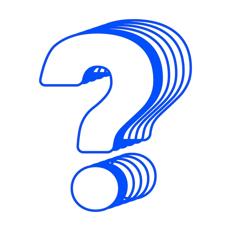 Foto signo de interrogación png símbolo azul fondo transparente