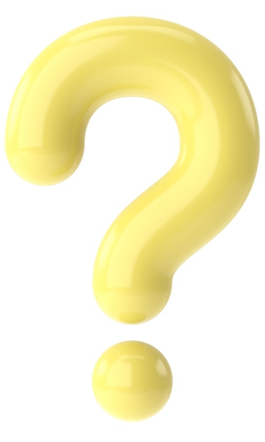 Signo de interrogación Signo de interrogación 3D