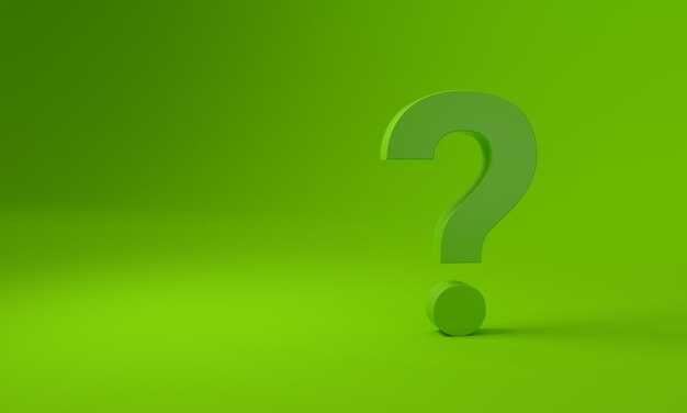 Signo de interrogación sobre el concepto de fondo de estudio verde de qué hacer con el cambio climático