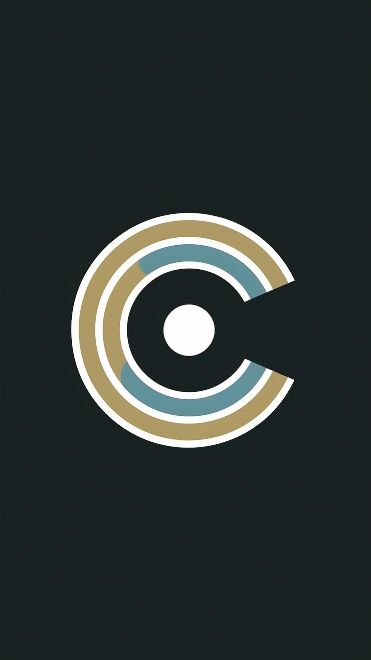 Foto signo de logotipo de la letra c plana divertida vector de íconos de elementos de forma abstracta