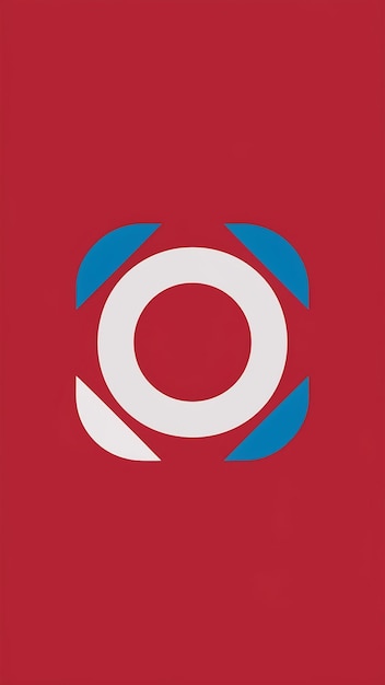 Signo de logotipo de la letra O plana Fun Vector de íconos de elementos de forma abstracta