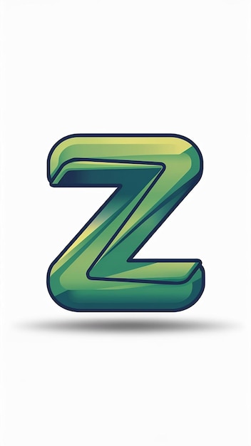 Signo de logotipo de la letra Z plana divertida Vector de íconos de elementos de forma abstracta