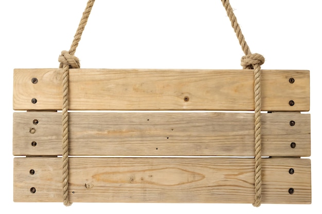 Signo de madera colgante rústico