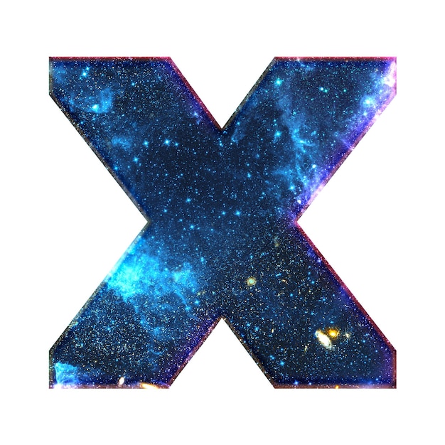 Signo de multiplicación png efecto galaxia símbolo azul