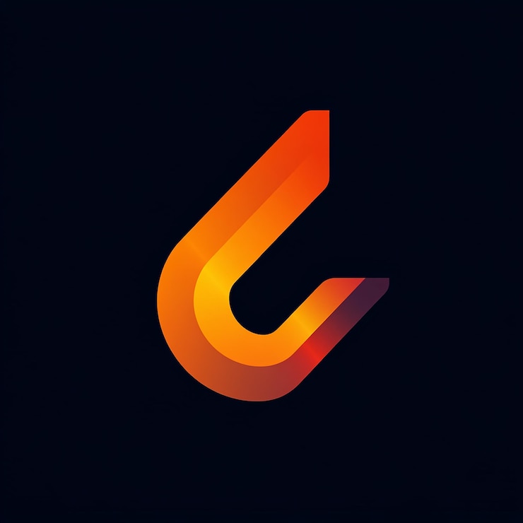 Foto un signo naranja brillante y rojo que dice c
