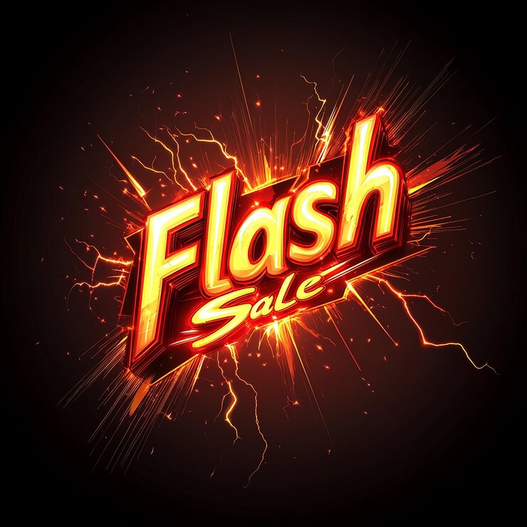 Foto signo de neón con flash sale rodeado de relámpagos