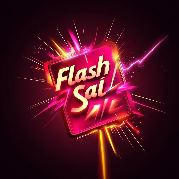 Foto signo de neón con flash sale rodeado de relámpagos