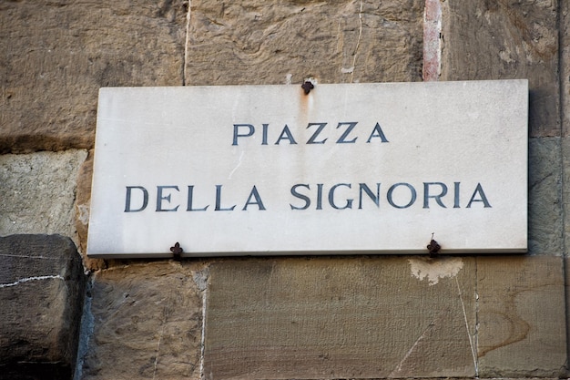 Signo de la Piazza della signoria