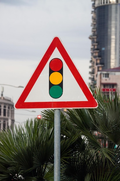 Signo de semáforo de cerca
