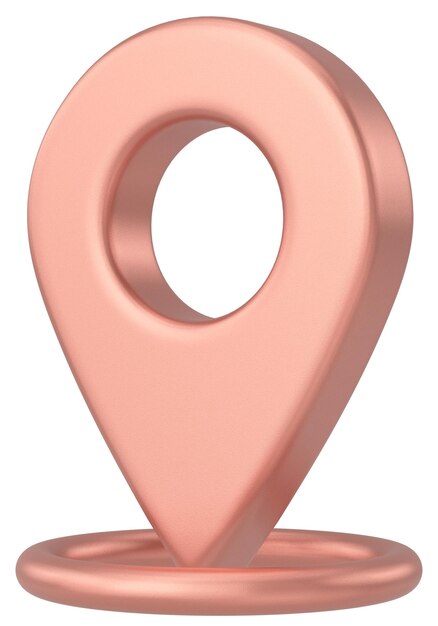 Signo de ubicación 3D Icono 3D Ilustración 3D