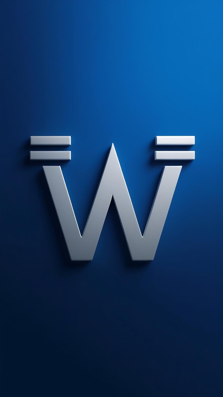 Foto signo web del logotipo de la letra w