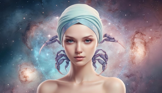 Signo del zodiaco Cáncer Mujeres hermosas El fondo del universo