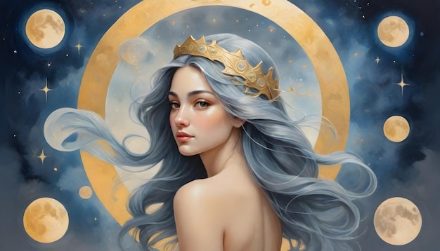 signo del zodiaco Piscis un dibujo de una mujer Piscis