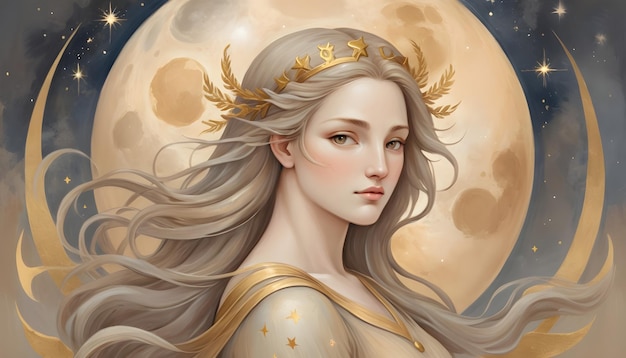 signo del zodiaco Virgo un dibujo de una mujer