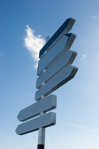 Signpost em branco