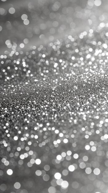 Foto silber-glitter-hintergrund mit glänzenden funkeln